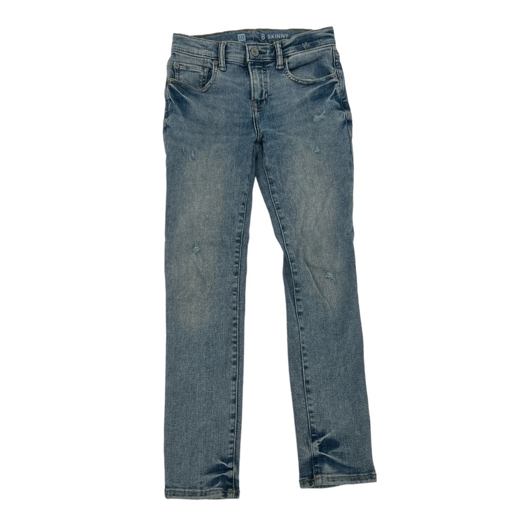 GAP Adjustable Waist Skinny Distressed Jeans Size 8 Kid’s